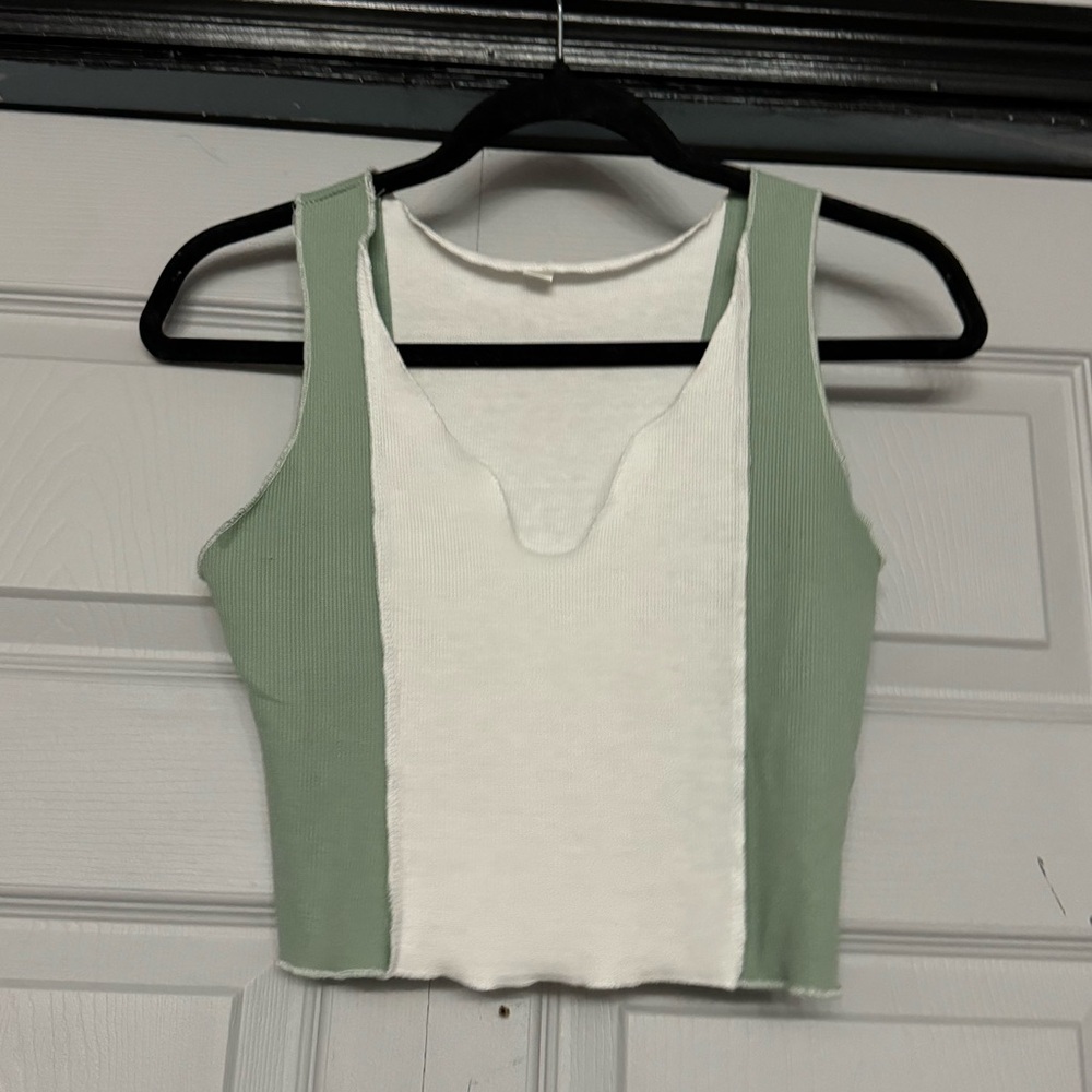 Green & White Tank